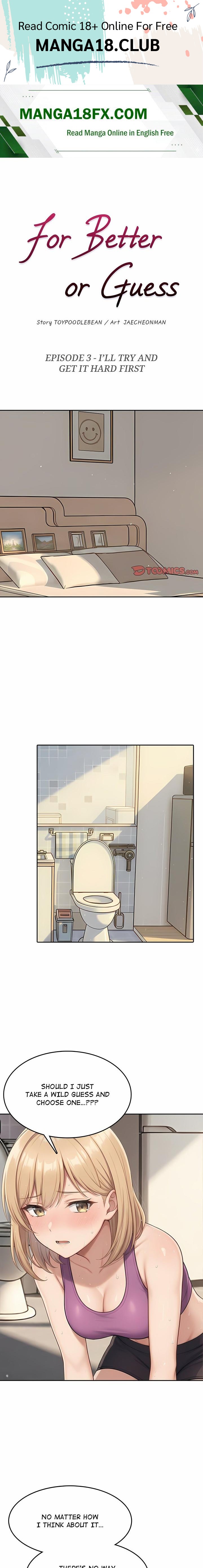 For Better or Guess — Chapter 3 - صفحة 1
